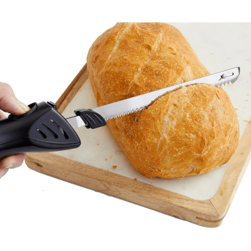 Elitra Home Professional Grade Electric Knife, Easy Slice Kitchen Knife For Carving Meats, Bread, Turkey and More, Stainless Steel Serrated Blade, Bla Elitra Home Professional Grade Electric Knife, Easy Slice Kitchen Knife For Carving Meats, Bread, Turkey and More, Stainless Steel Serrated Blade, Bla