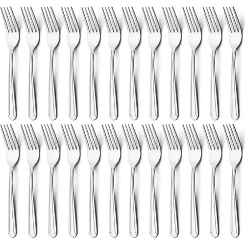 Bestdin 24 Pieces Forks Set, 8.2" Stainless Steel Dinner Forks Silverware, Pattern Design Mirror Polished Table Forks, Dishwasher Safe, Flatware Forks Bestdin 24 Pieces Forks Set, 8.2" Stainless Steel Dinner Forks Silverware, Pattern Design Mirror Polished Table Forks, Dishwasher Safe, Flatware Forks